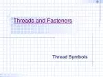 Threads and Fasteners - slide 1