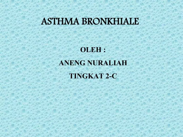asthma bronkhiale