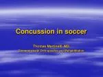 Concussion in soccer