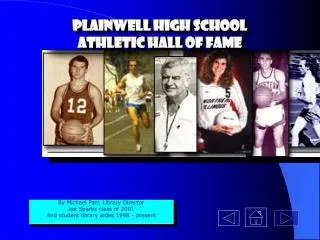 Plainwell High School Athletic Hall of Fame