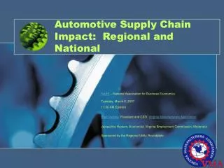 Automotive Supply Chain Impact: Regional and National