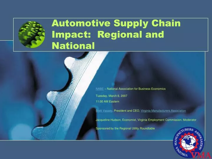 automotive supply chain impact regional and national