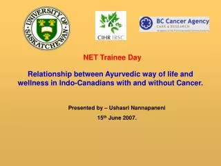 Relationship between Ayurvedic way of life and wellness in Indo-Canadians with and without Cancer.