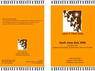 South Asian Gala 2006 Sept 30th, 2006 Lighthouse International, 111 E59th Street, New York NY 10022