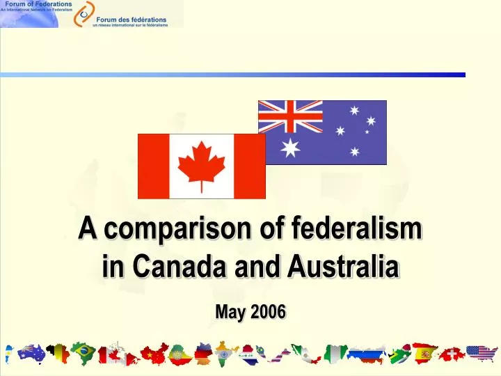 a comparison of federalism in canada and australia