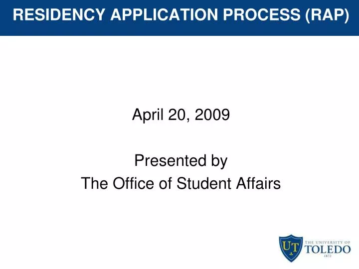 residency application process rap