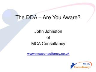 The DDA – Are You Aware?