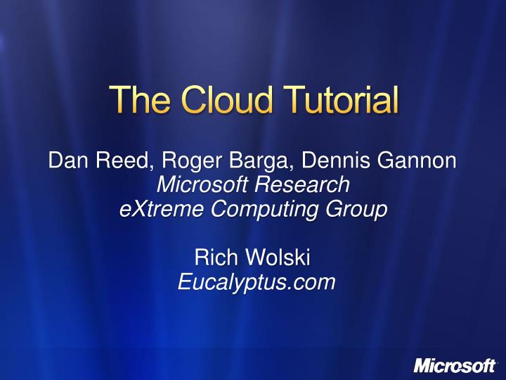 the cloud tutorial