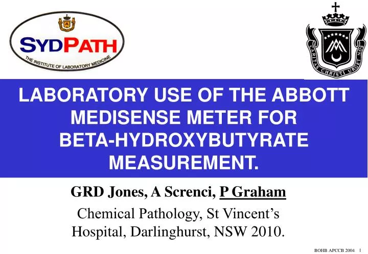 laboratory use of the abbott medisense meter for beta hydroxybutyrate measurement
