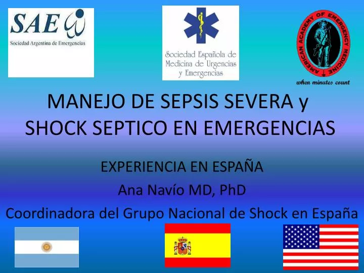 manejo de sepsis severa y shock septico en emergencias