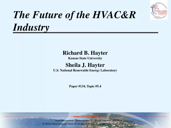 the future of the hvac r industry