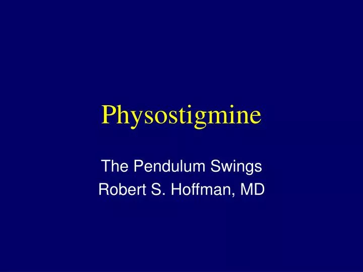 physostigmine