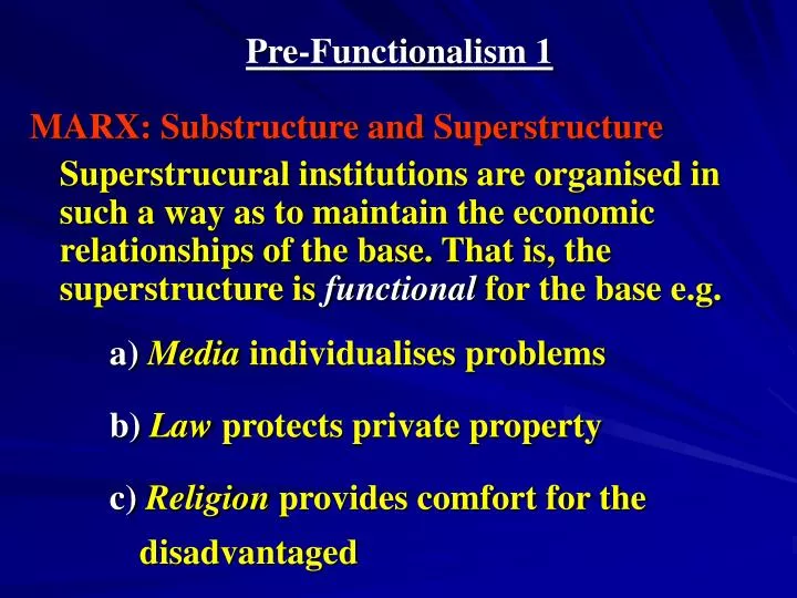pre functionalism 1