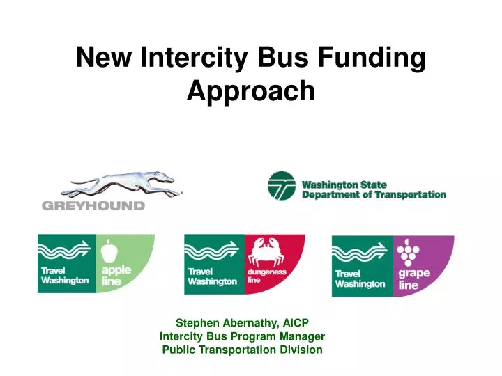 new intercity bus funding approach