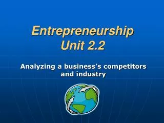 Entrepreneurship Unit 2.2