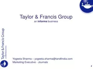 Taylor &amp; Francis Group an informa business