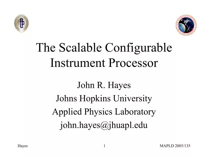the scalable configurable instrument processor