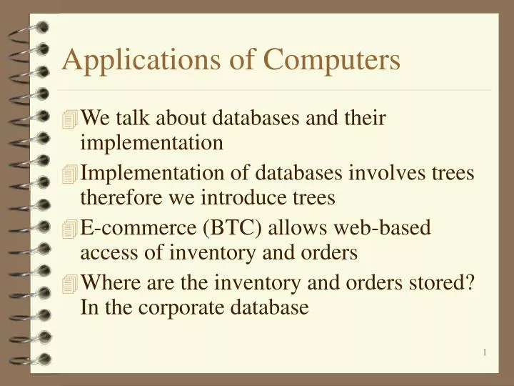 applications of computers
