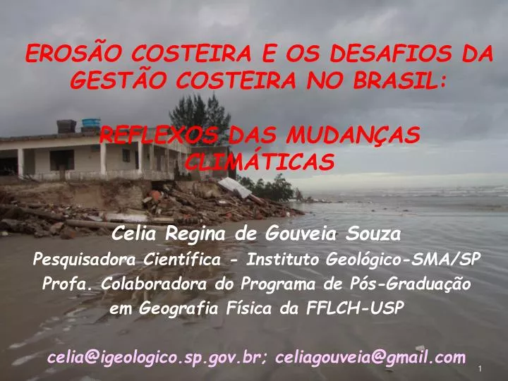 eros o costeira e os desafios da gest o costeira no brasil reflexos das mudan as clim ticas