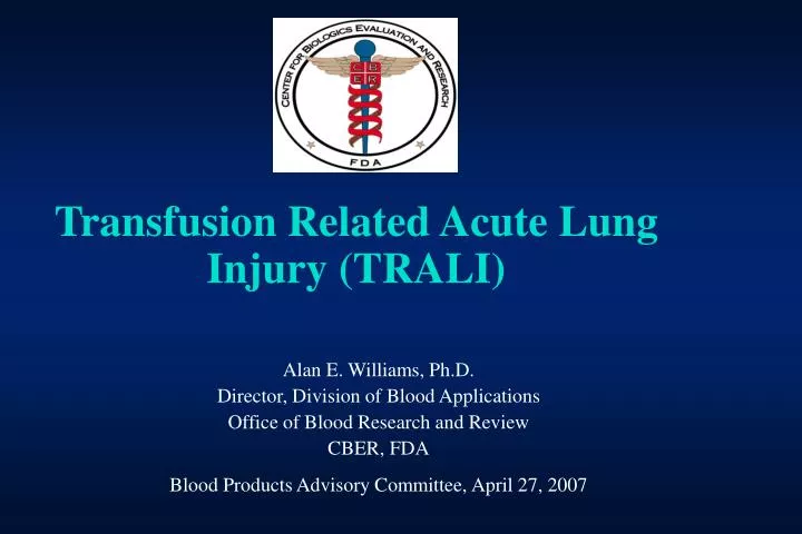 transfusion related acute lung injury trali