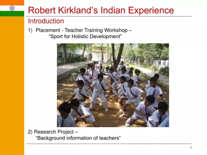 robert kirkland s indian experience introduction