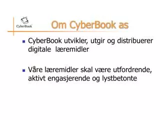 Om CyberBook as