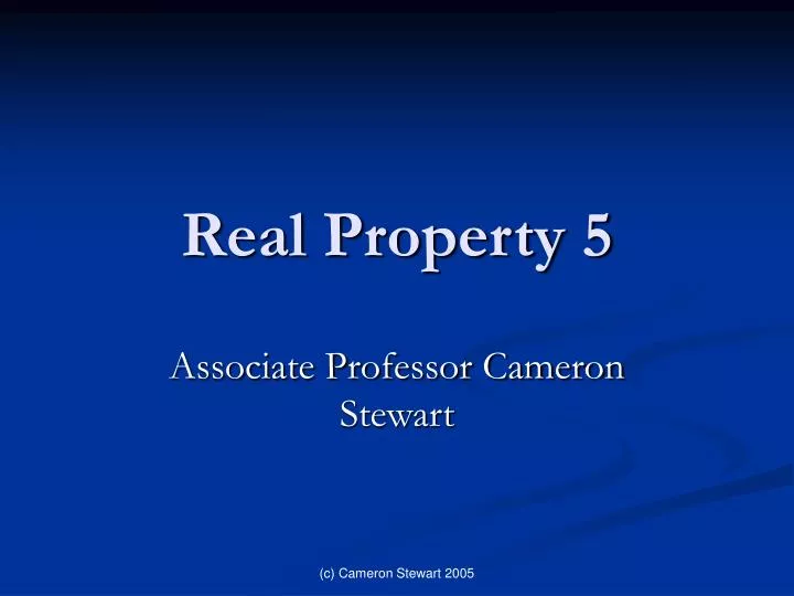 real property 5
