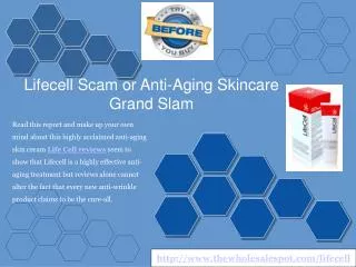 Lifecell Scam or Actual Anti Aging Results