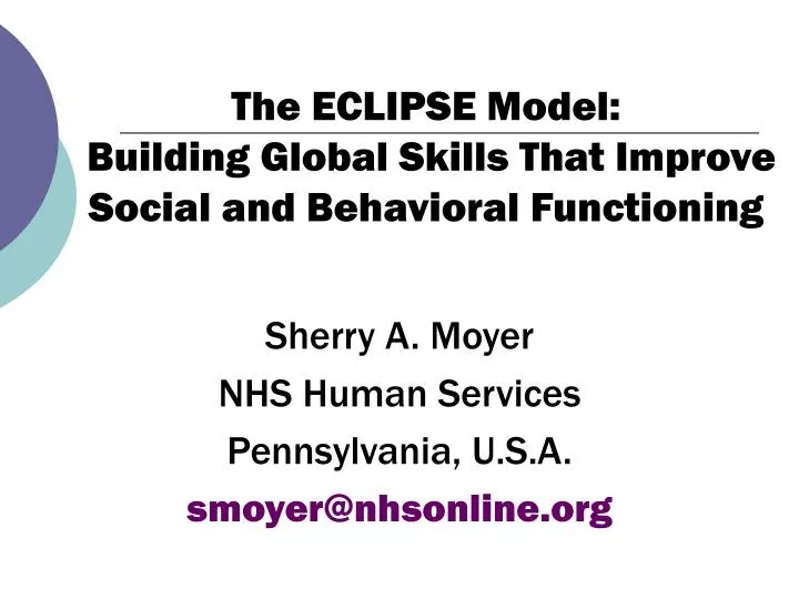 the eclipse model building global skills that improve social and behavioral functioning