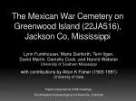 The Mexican War Cemetery on Greenwood Island (22JA516), Jackson Co, Mississippi