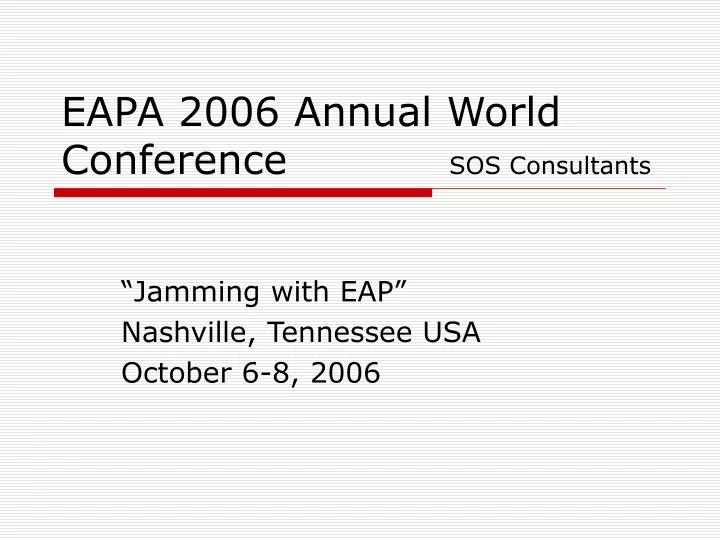 jamming with eap nashville tennessee usa october 6 8 2006