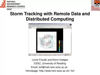 Storm Tracking with Remote Data and Distributed Computing