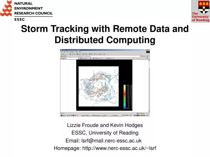 storm tracking with remote data and distributed computing