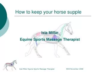 How to keep your horse supple