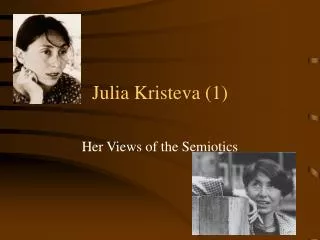 Julia Kristeva (1)