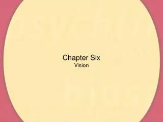 Chapter Six Vision