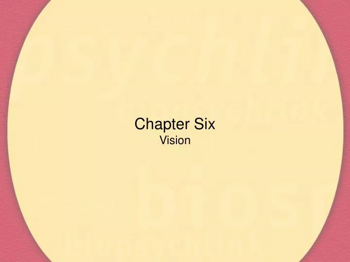 chapter six vision