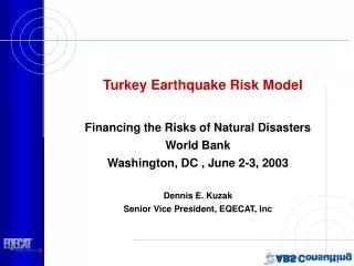 Turkey Earthquake Risk Model