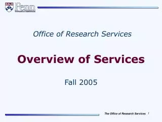 Overview of Services