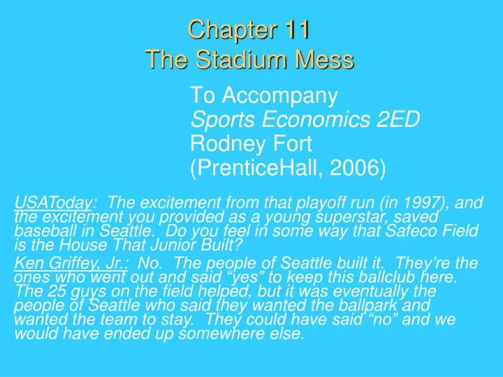chapter 11 the stadium mess