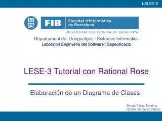 LESE-3 Tutorial con Rational Rose