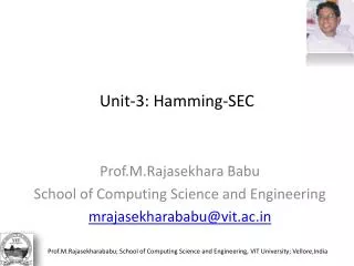 Unit-3: Hamming-SEC