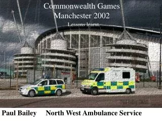 Paul Bailey North West Ambulance Service