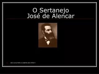 O Sertanejo José de Alencar