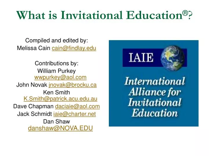 what is invitational education
