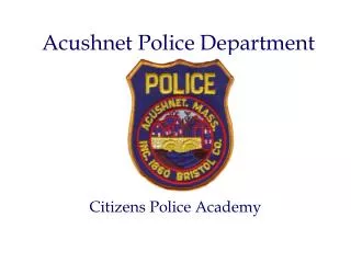 Acushnet Police Department
