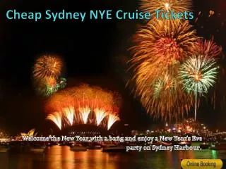 Cheap NYE Cruise Tickets Sydney Harbour
