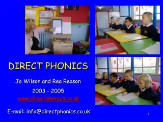 DIRECT PHONICS Jo Wilson and Rea Reason 2003 - 2005