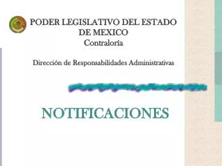 PODER LEGISLATIVO DEL ESTADO DE MEXICO Contraloría Dirección de Responsabilidades Administrativas
