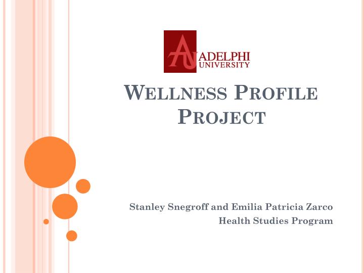 wellness profile project